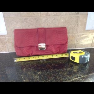 Express red clutch- like new